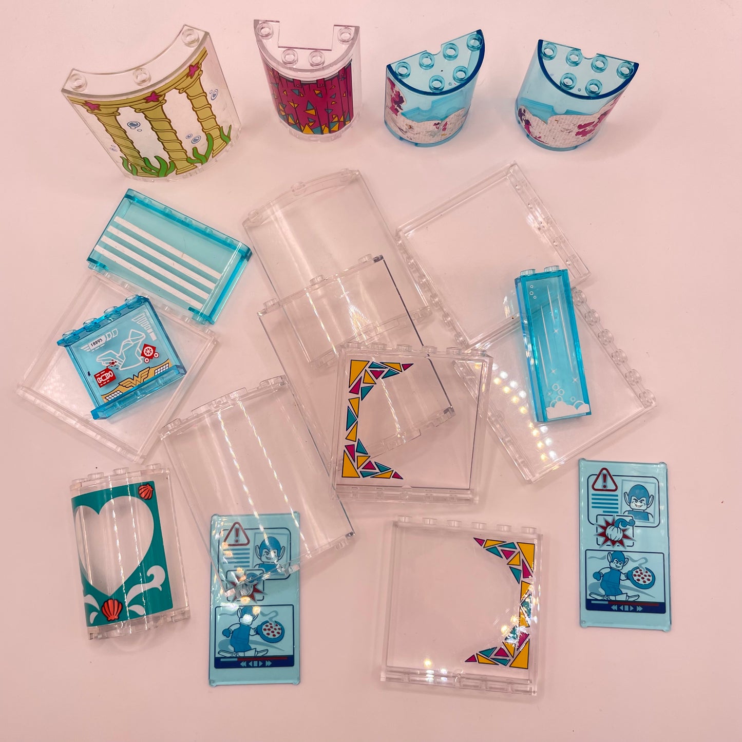 LEGO Prints and Stickers, Transparent, Building, Approx. 80g
