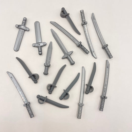 LEGO Swords, Silver/Grey, Castle, 16 Pieces