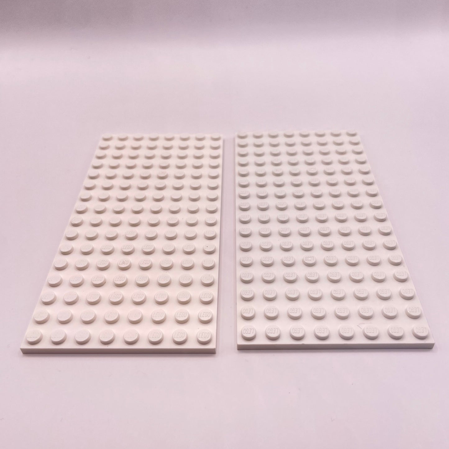 LEGO 8x16 Plates, White, 2 Pieces,