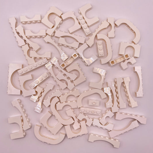 LEGO Arches and Building, White, Approx. 90g