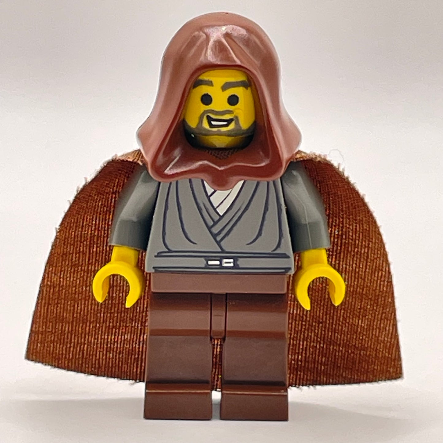 LEGO Jedi Knight (Jedi Bob) Star Wars, Minifigure (sw0057) - wrong hood, marked