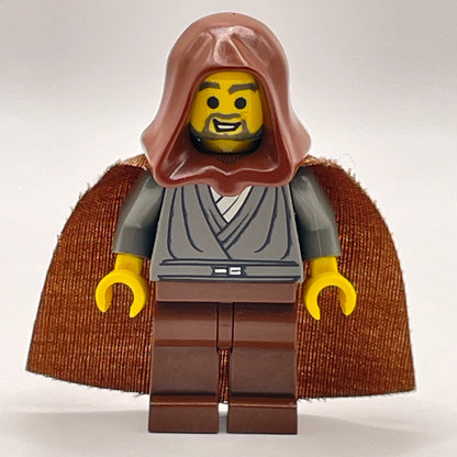 LEGO Jedi Knight (Jedi Bob) Star Wars, Minifigure (sw0057) - wrong hood, marked