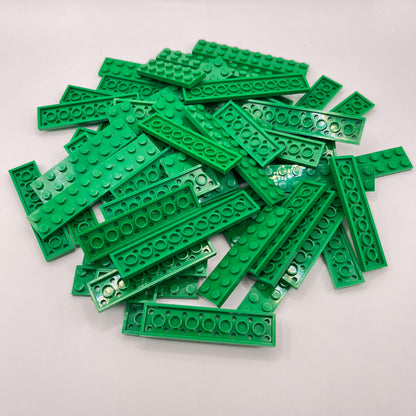 LEGO Plates, 2x Wide, Green, Approx. 125g