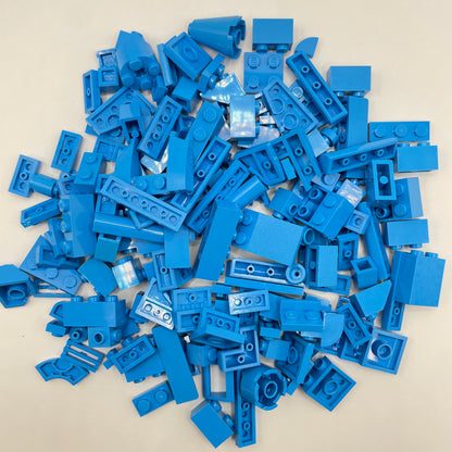 LEGO Mixed Pieces, Dark Azure, Approx. 95g