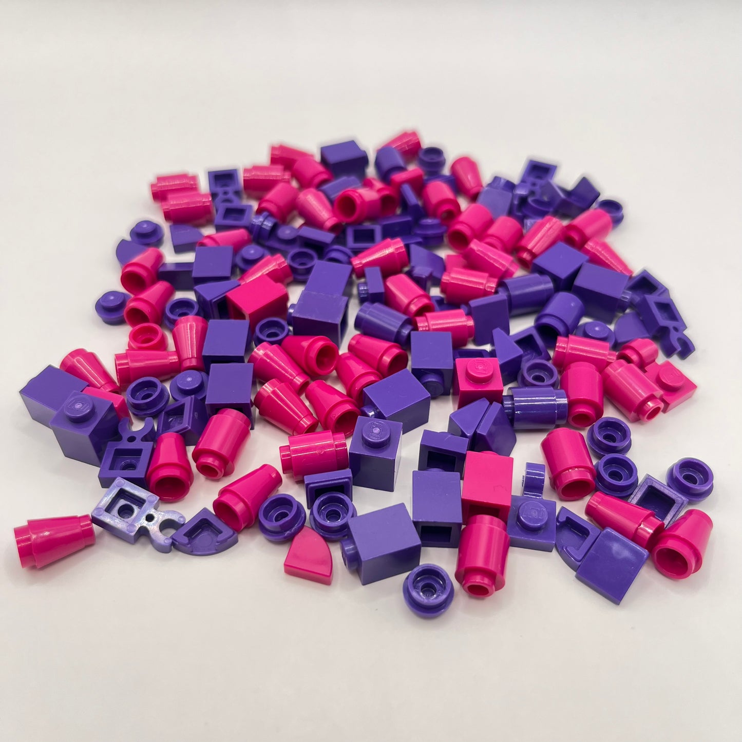 LEGO Greebling, Pink and Purple, Approx. 30g