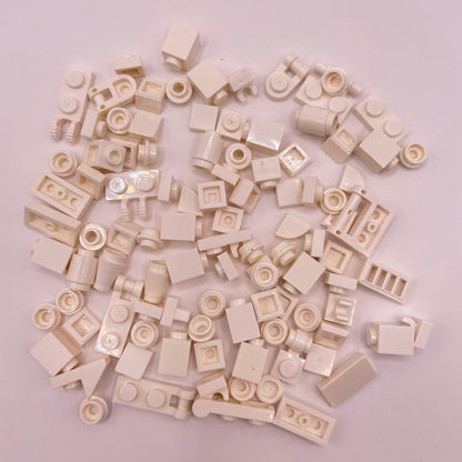 LEGO Greebling, White, 100 Pieces