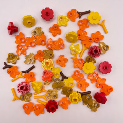 LEGO Flowers and Leaves, Autumn Tones, Plant, 70 Pieces