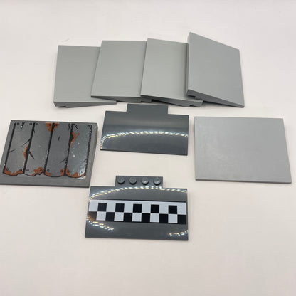 LEGO Ramps, Mixed Grey, 7 Pieces