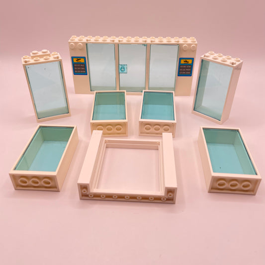 LEGO White, Large Windows, Approx. 90g