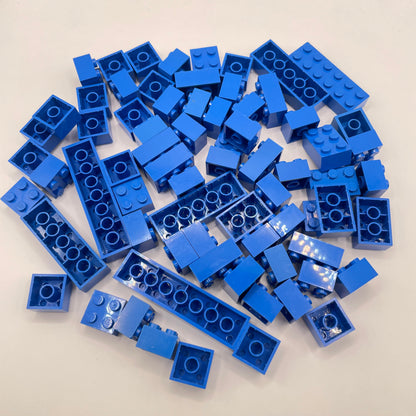 LEGO  Bricks, 2x Wide, Blue, Approx. 105g