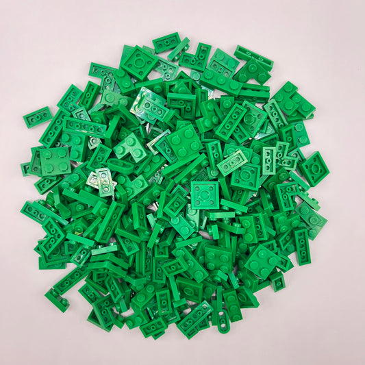 LEGO Small Plates, Green, Approx. 120g