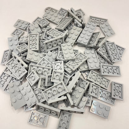 LEGO Small Plates 2x Wide, Light Bluish Grey, Approx. 100g