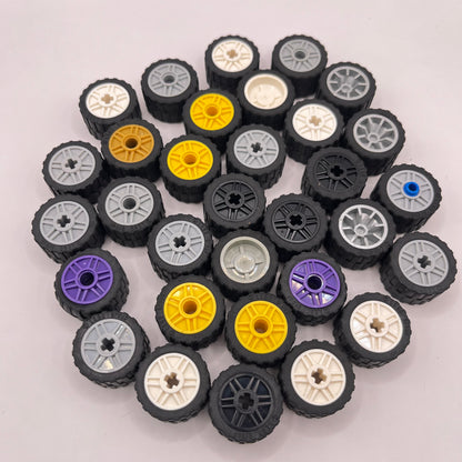 LEGO Wheels, Mixed Colours, Vehicle Pieces, Approx. 150g