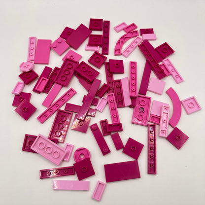 LEGO Mixed Pink, Tiles, Approx. 35g