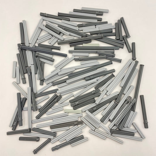 LEGO Technic Axles, Mixed Grey, Approx. 95g