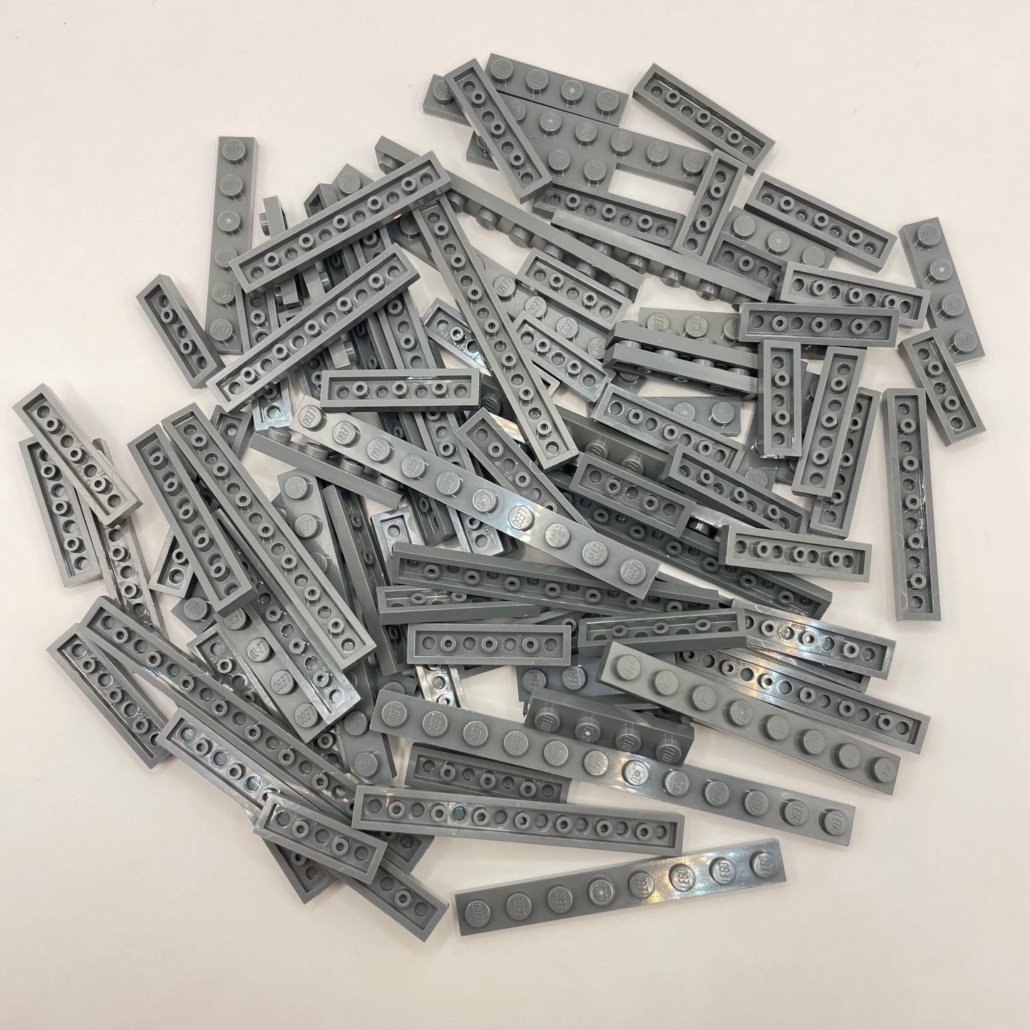 LEGO Dark Bluish Grey, 1x Plates, Approx. 75g