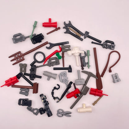 LEGO Mixed Tools, Minifigure Accessories, 45 Pieces