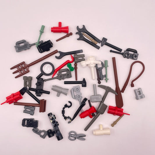 LEGO Mixed Tools, Minifigure Accessories, 45 Pieces