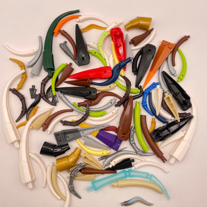 LEGO Large Horns and Claws, Mixed Colours, Animal, Approx. 90g