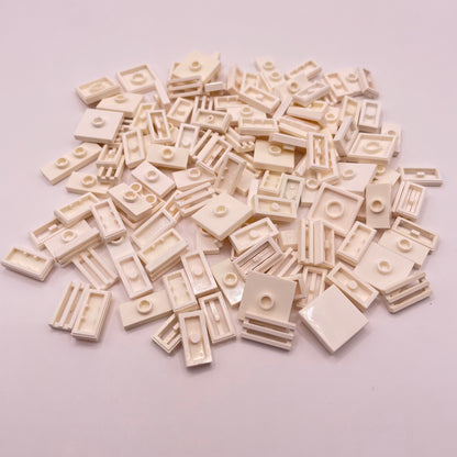 LEGO Small Jumper and Grills, Tiles, White, Approx. 40g