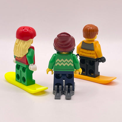 LEGO Skiers and Snowboarders, City, Winter, (3 pack)