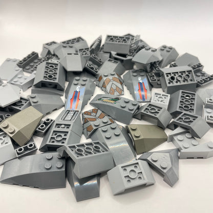 LEGO Vehicle Hulls, Mixed Grey, Approx. 150g