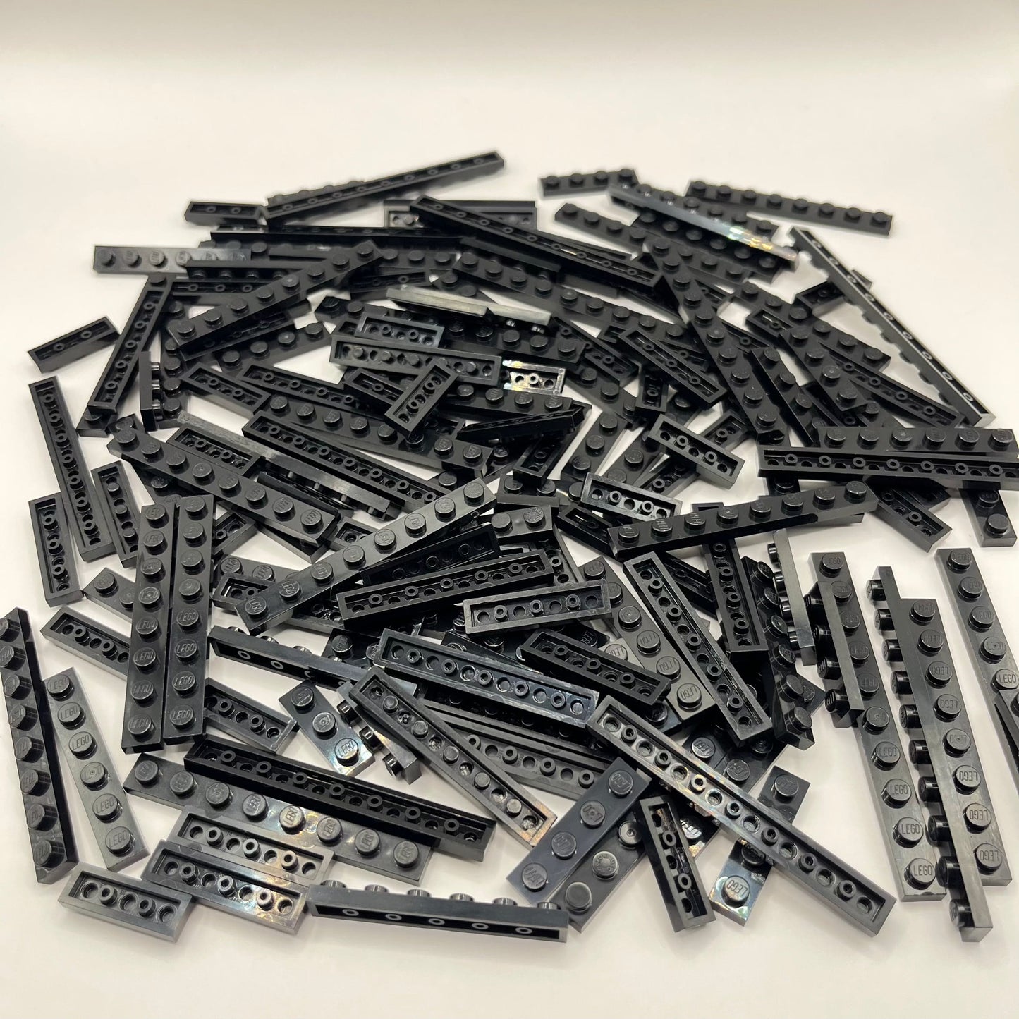LEGO Black, 1x Plates, Approx. 130g