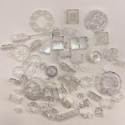 LEGO Transparent Clear, Mixed Pieces, Approx. 40g