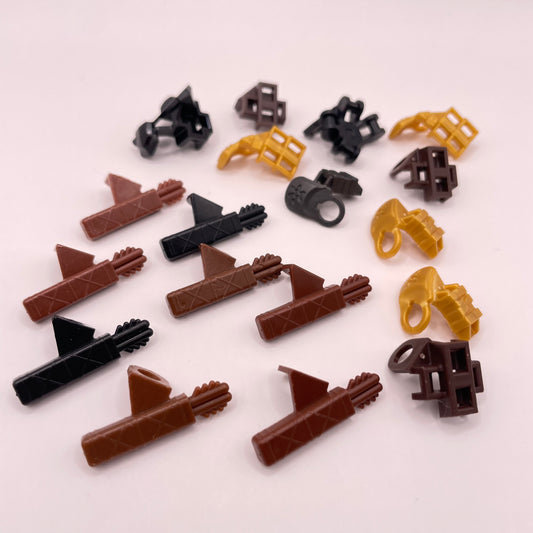 LEGO Shoulder Worn Battle Gear, Minifigure Accessories, 18 Pieces
