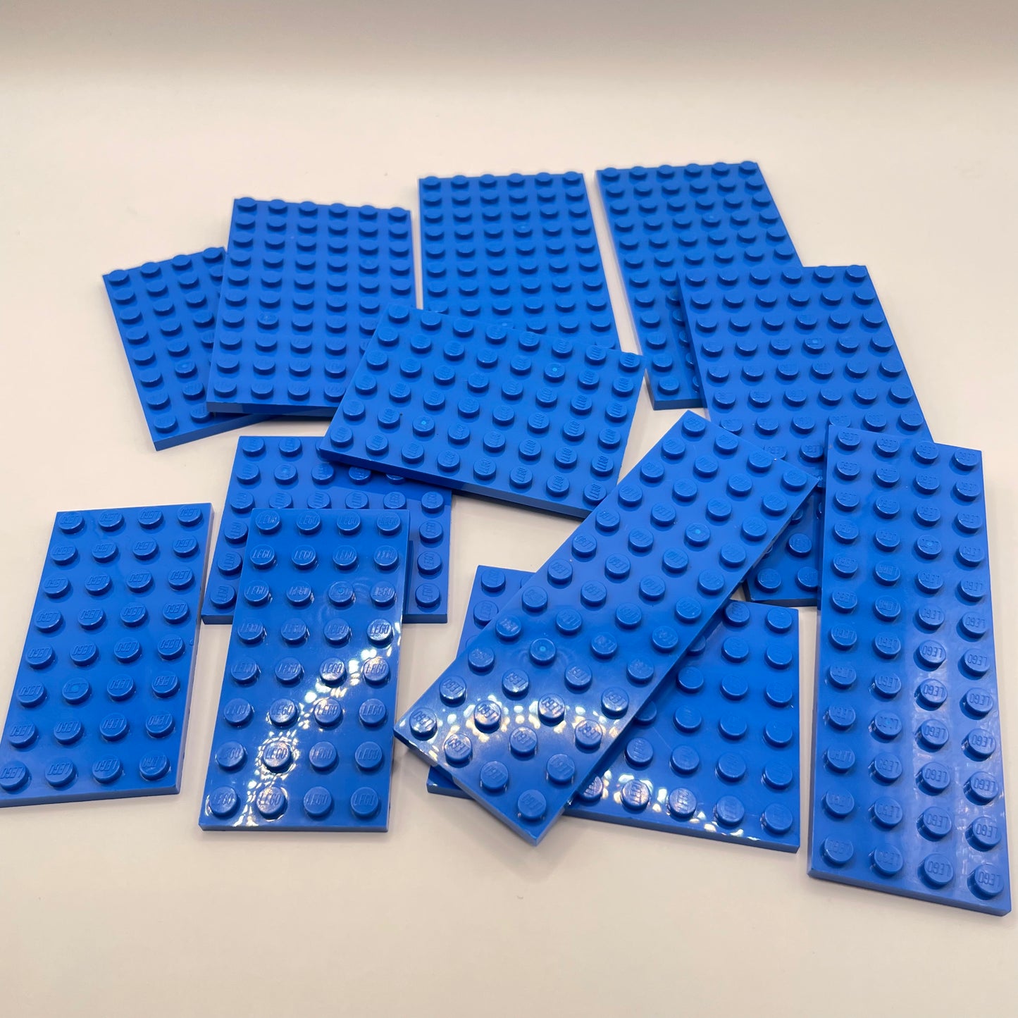 LEGO Plates, Blue, Approx. 80g