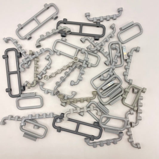 LEGO Fences, Mixed Grey, Building, Approx. 30g