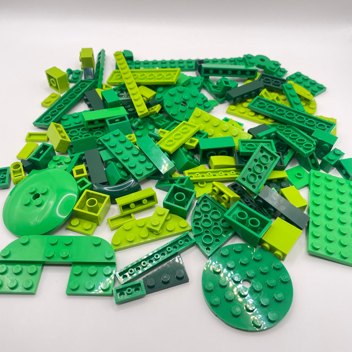 LEGO Mixed Bricks, Mixed Green, Approx. 140g