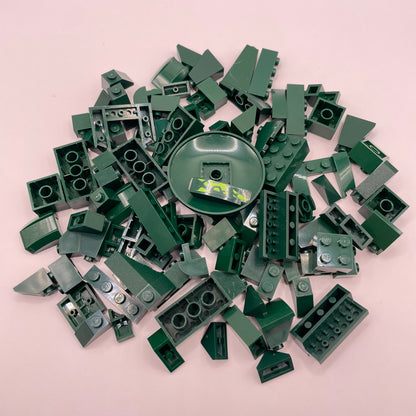LEGO Bricks and Slopes, Dark Green, Approx. 95g