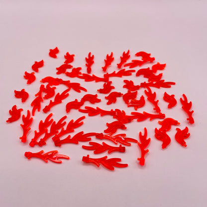 LEGO Flames, Transparent Neon Orange, 50 Pieces