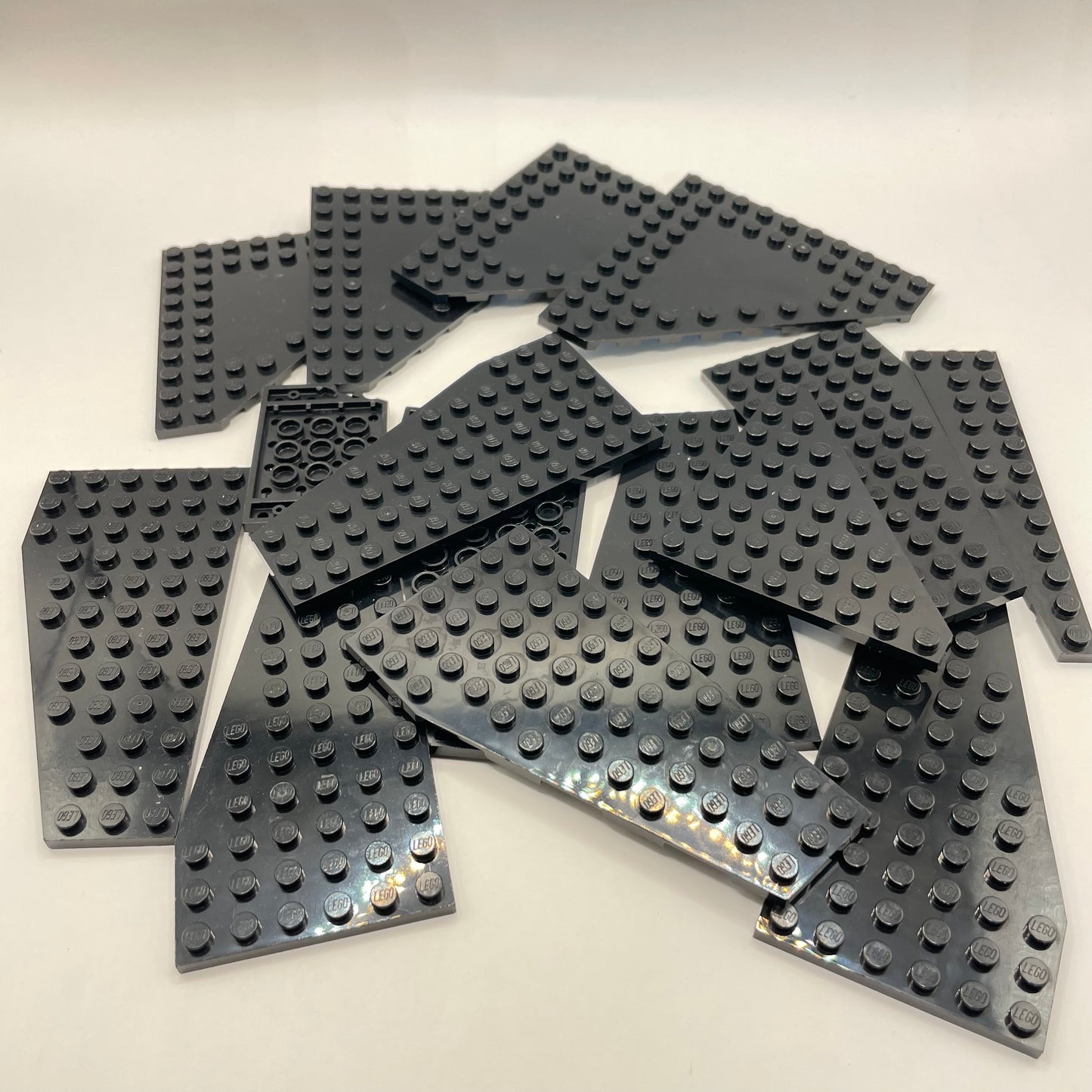 LEGO Wings and Plates, Black, Approx. 100g