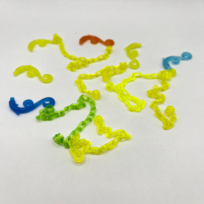 LEGO Transparent Chains / Swirls, Mixed Pieces, 12 Pieces