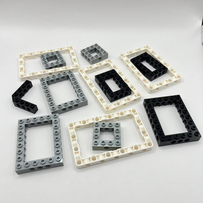 LEGO Mixed Colours, Technic Brick Squares, 13 Pieces