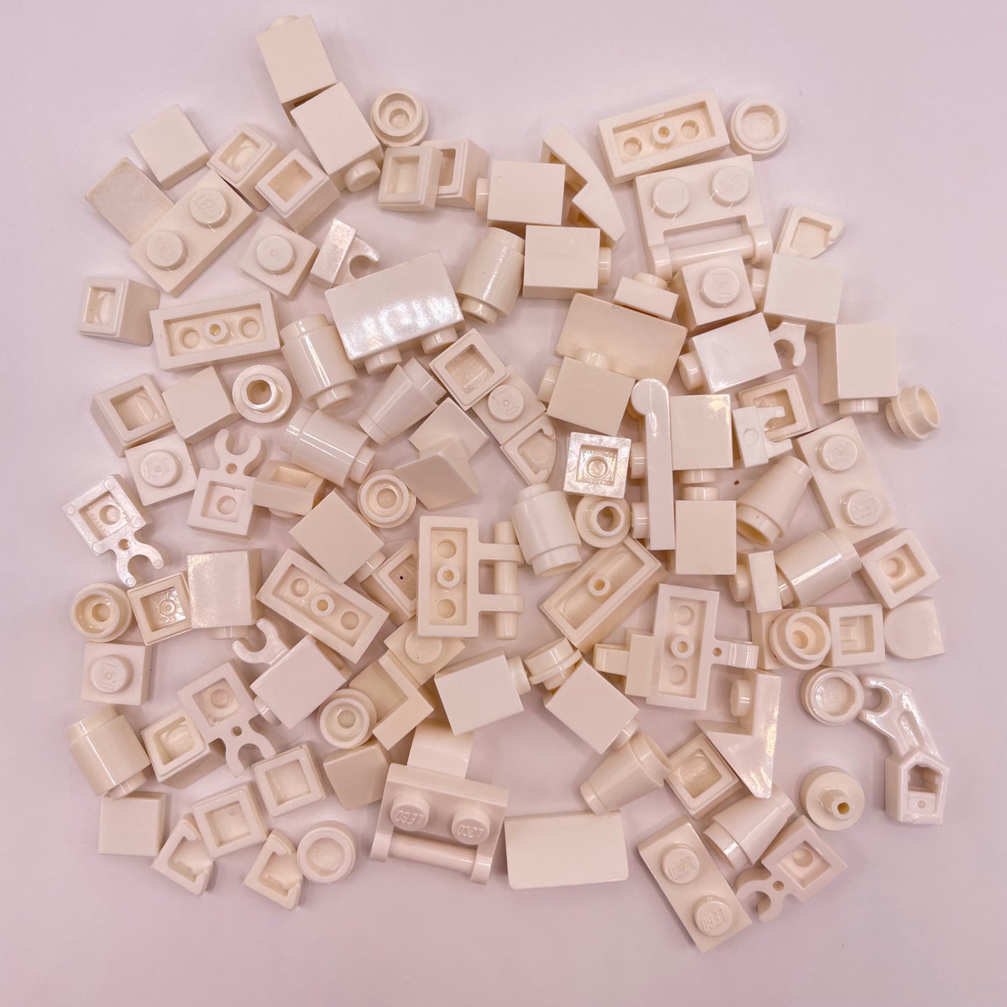 LEGO Greebling, White, 100 Pieces