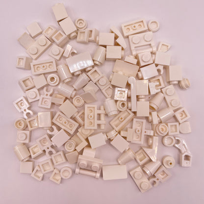 LEGO Greebling, White, 100 Pieces