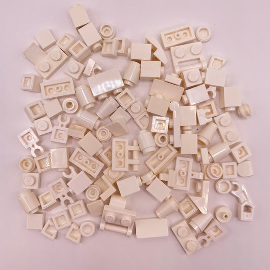 LEGO Greebling, White, 100 Pieces