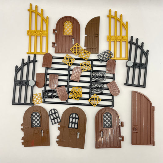 LEGO Castle Doors and Inserts, Gates, Mixed Colours, Building, Approx. 45g