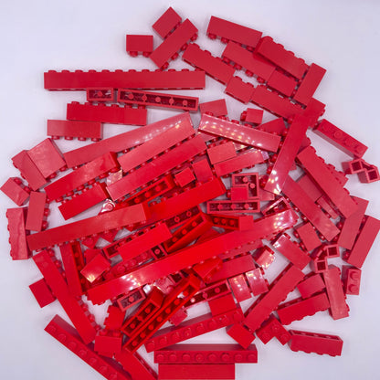 LEGO Mixed Bricks, Red, Approx. 170g