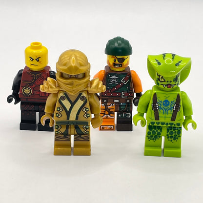 LEGO Play Pack, Ninjago, Minifigure, (Pack of 4) Incomplete, Some Marks.