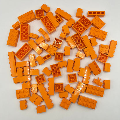 LEGO Orange, Bricks, Approx. 100g