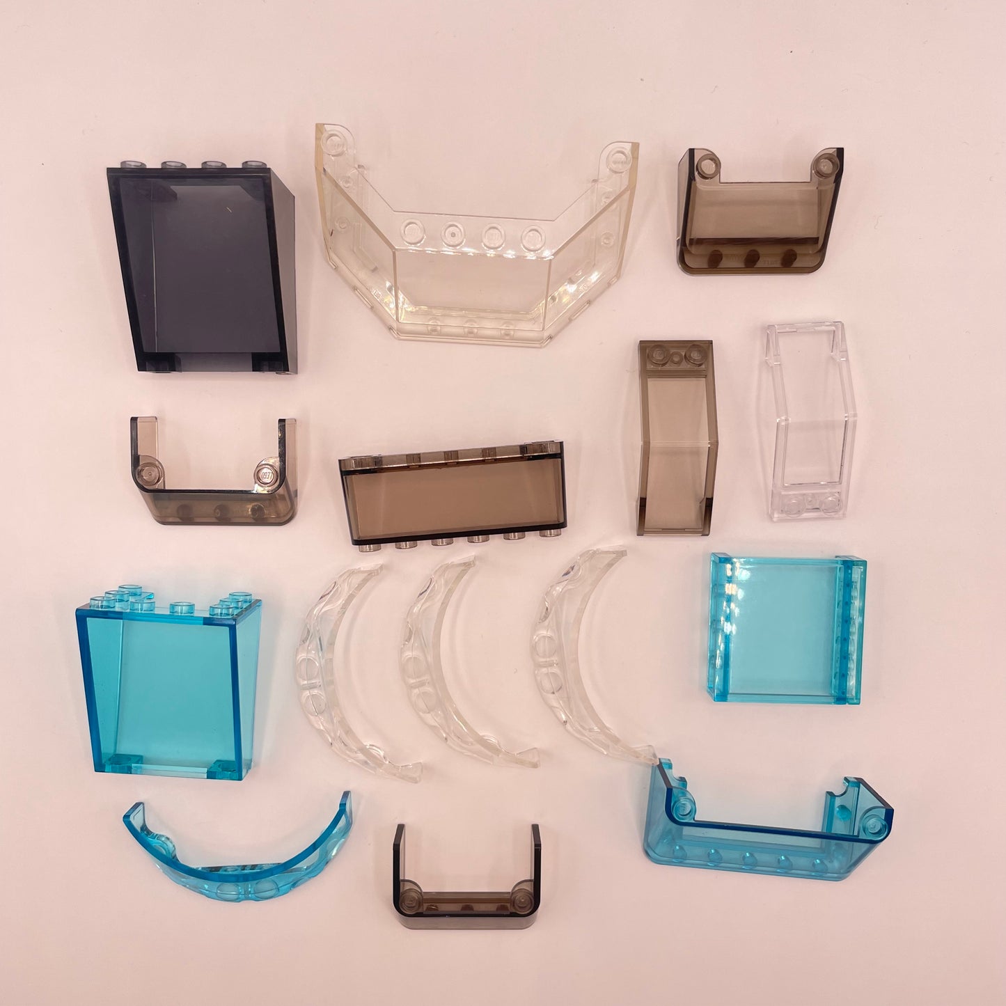 LEGO Mixed Windscreens, Transparent, Mixed Colours, Vehicles, 15 Piece ...