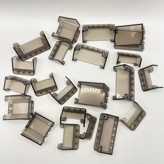 LEGO Transparent Brown, Mixed Windscreens, Vehicles (21 Pieces)