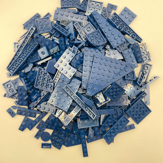 LEGO Plates and Tiles, Dark Blue, Approx. 250g