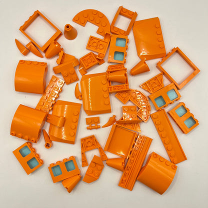 LEGO Orange, Vehicle, Building, Approx. 75g