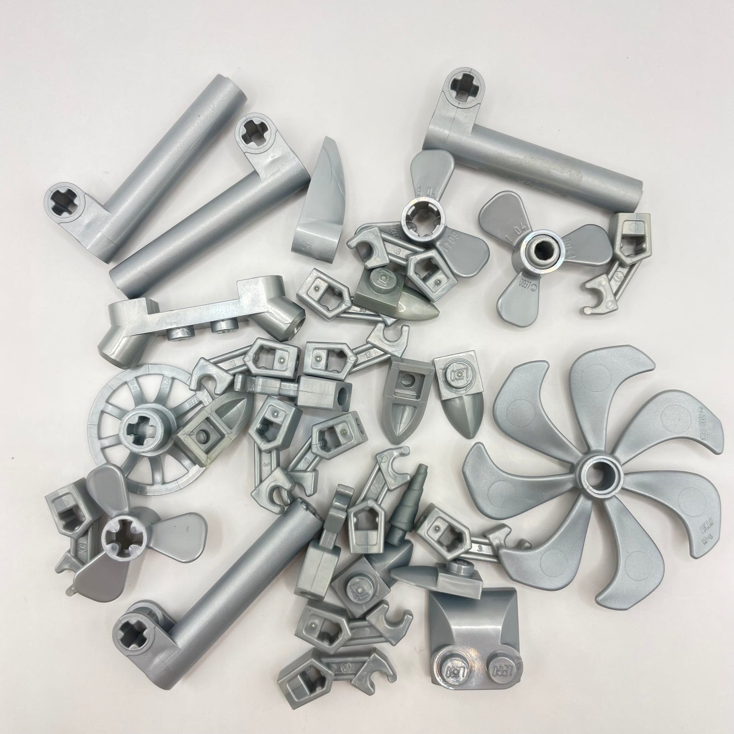 LEGO Mixed Pieces, Pearl Light Grey, 30 Pieces