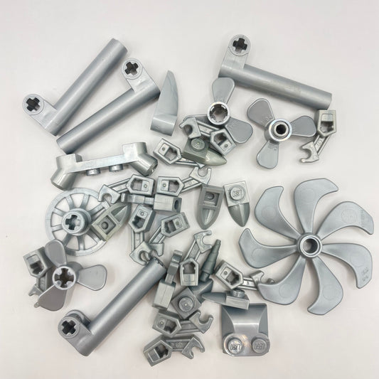 LEGO Mixed Pieces, Pearl Light Grey, 30 Pieces